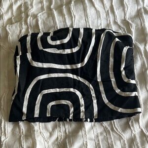 H& M Black and White Strapless Top